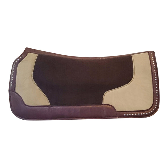 Navaho Felt Saddle Pad With Silver Studs - Rugs4horses