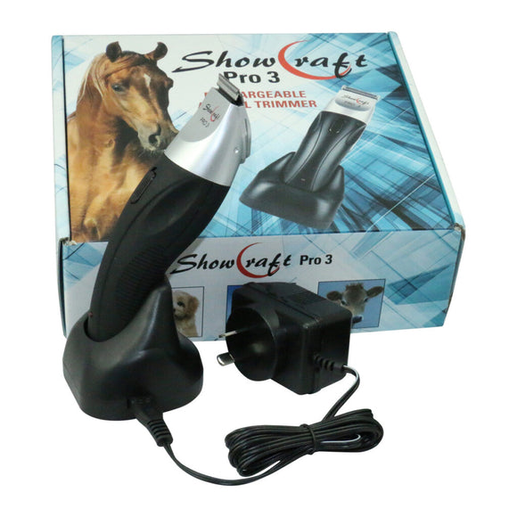 SHOWCRAFT – PRO 3 RECHARGEABLE TRIMMER - CLIPPER - Rugs4horses