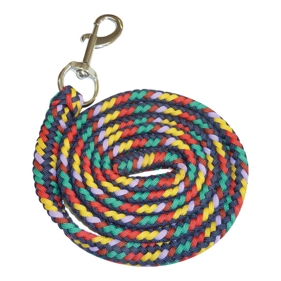 EUREKA – RAINBOW LEAD ROPE – 1 1/4″ NP SNAP – 8″ - Rugs4horses