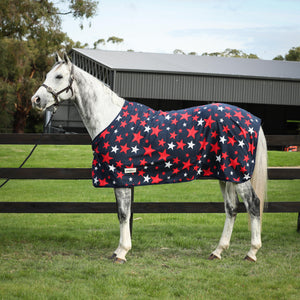 Eureka Stars Polar Fleece Winter Rug